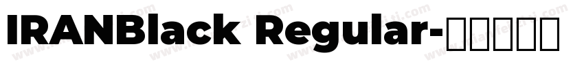 IRANBlack Regular字体转换